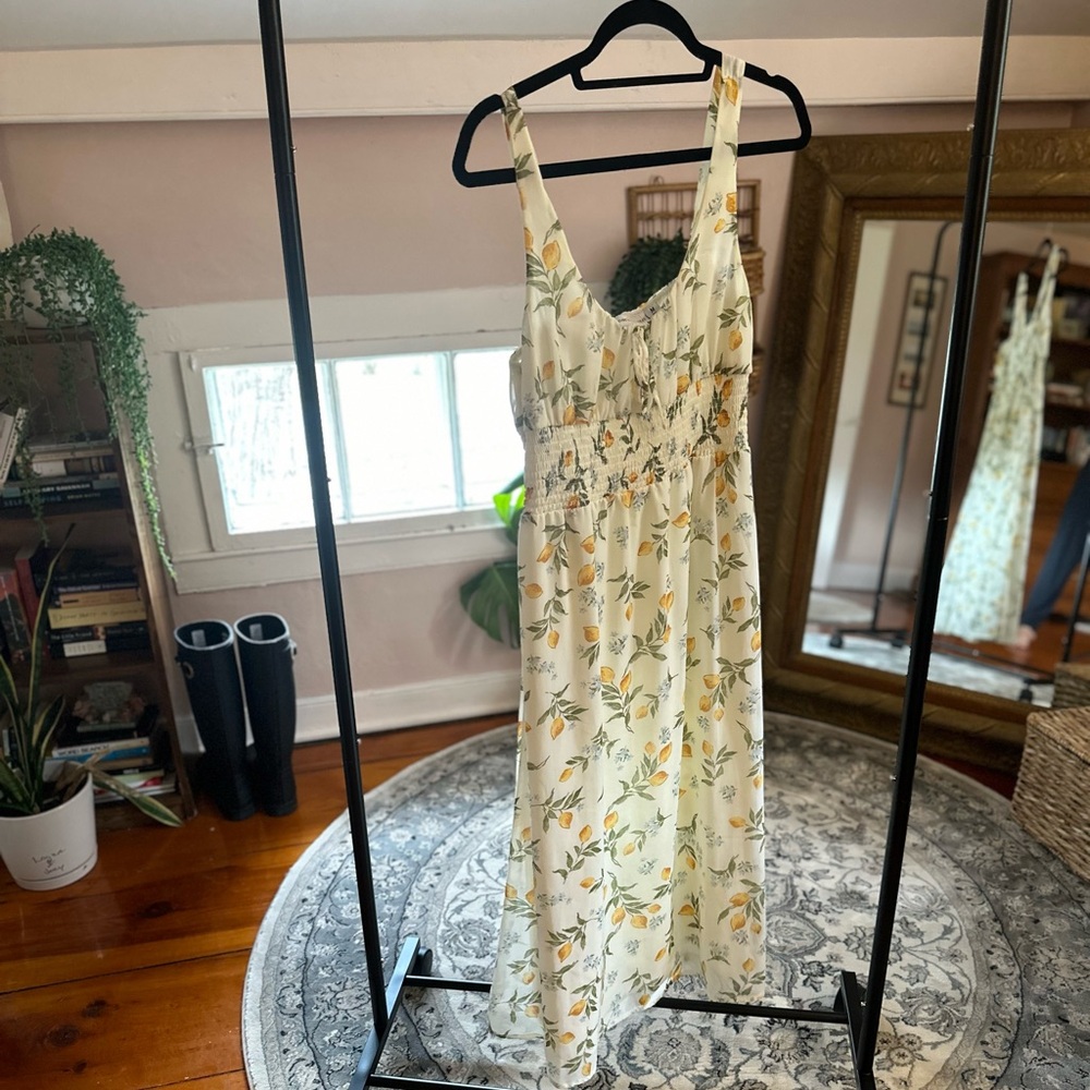 Sincerely Jules White & Yellow Lemon Sundress